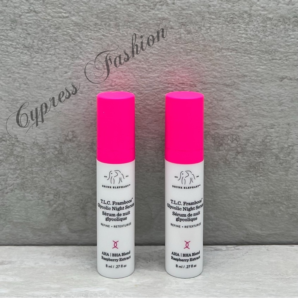 🪅 $15 Two Drunk Elephant T.L.C. Framboos Glycolic Night Serums